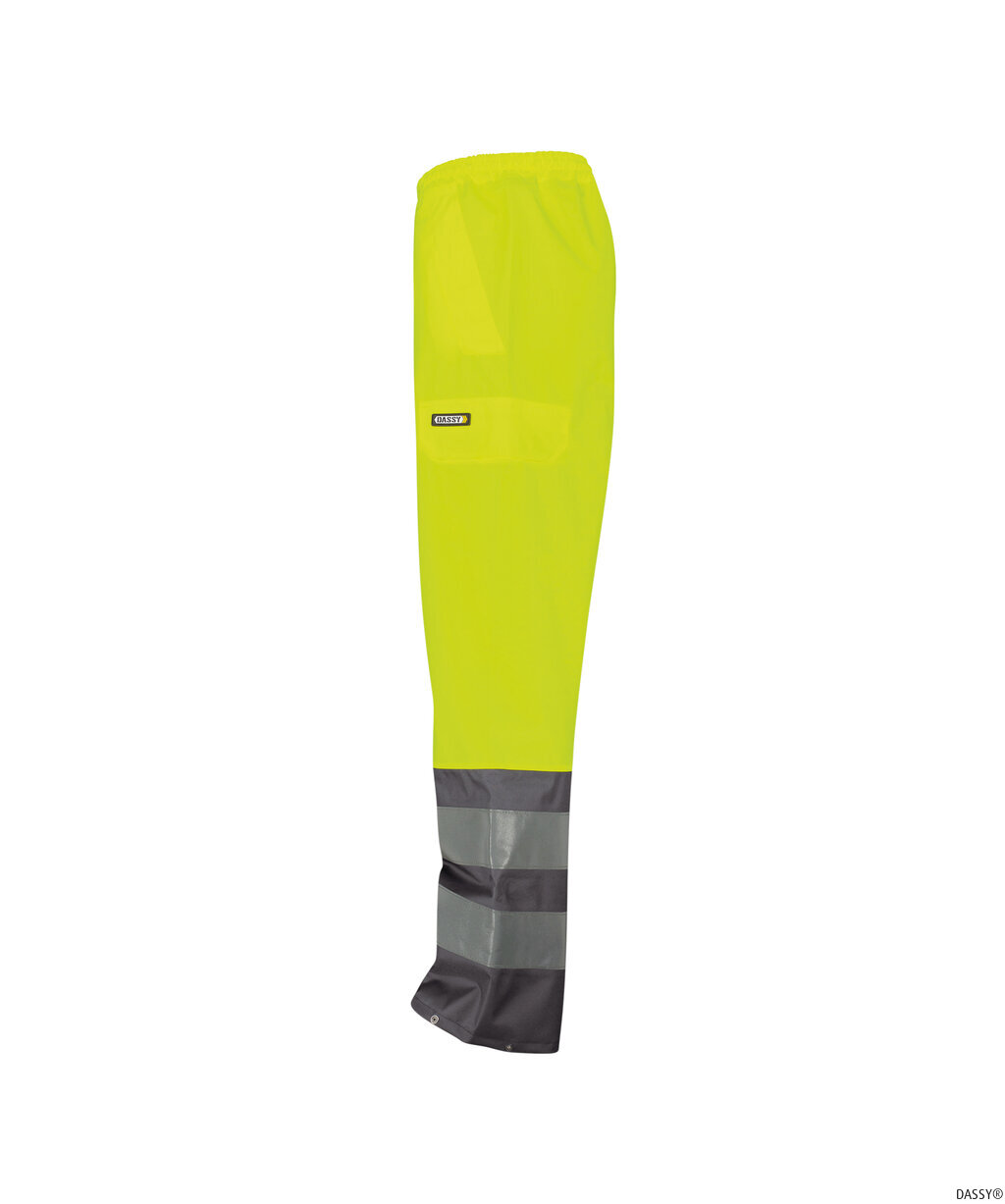 DASSY-Warnschutz, Regen-Warn-Bundhose SOLA,   gelb/grau