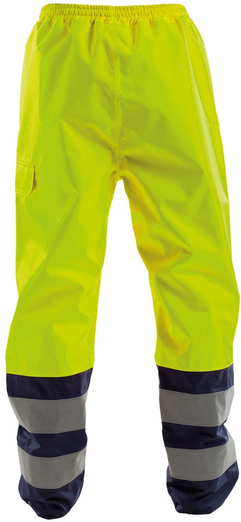 DASSY-Warnschutz, Regen-Warn-Bundhose SOLA,   gelb/dunkelblau