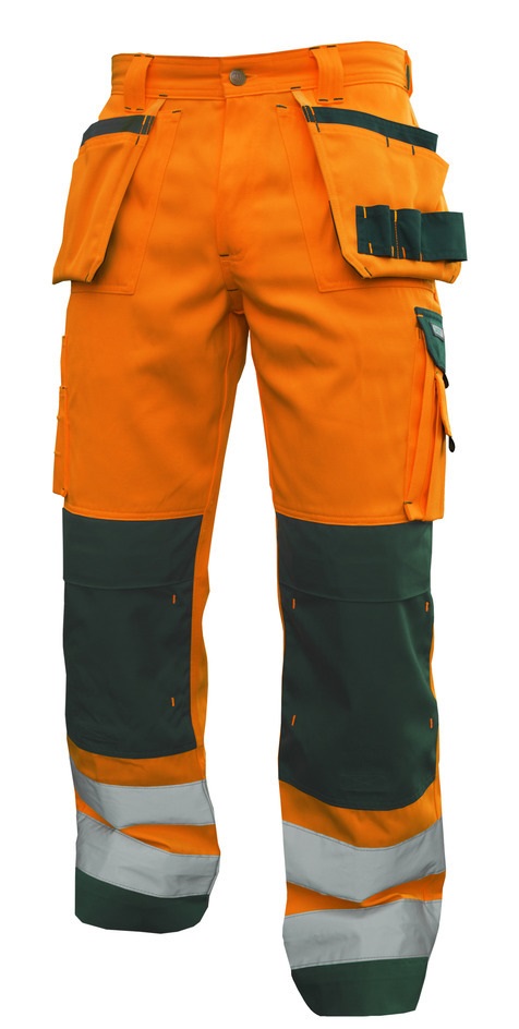 DASSY-Warnschutz, Warn-Bundhose GLASGOW,  orange/grün
