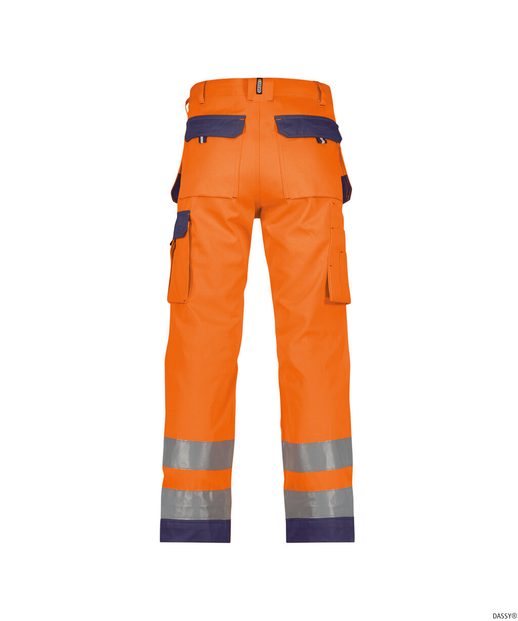DASSY-Warnschutz, Warn-Bundhose GLASGOW,  orange/dunkelblau