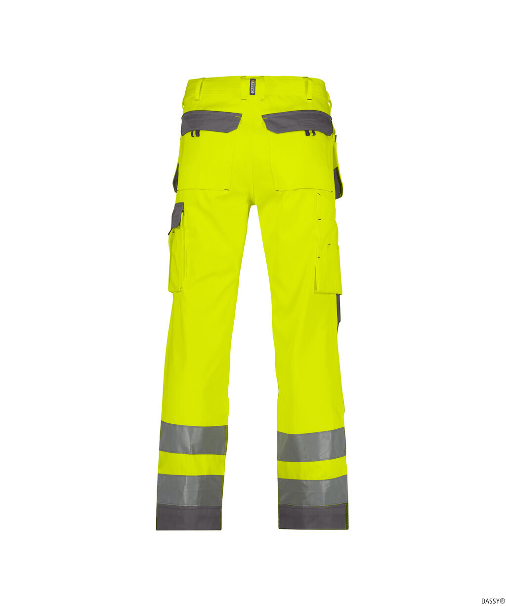 DASSY-Warnschutz, Warn-Bundhose GLASGOW,  gelb/grau