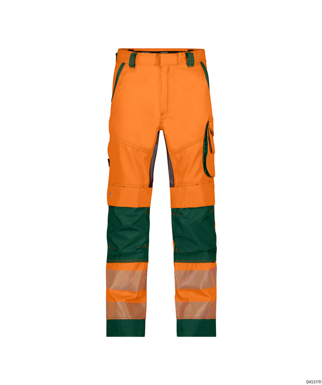 DASSY-Warnschutz, Warn-Bundhose ODESSA , orange/grün