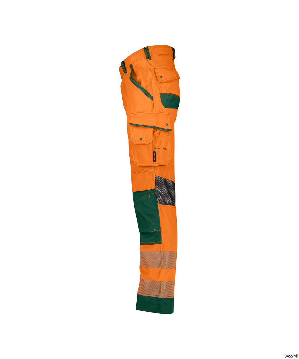 DASSY-Warnschutz, Warn-Bundhose ODESSA , orange/grün