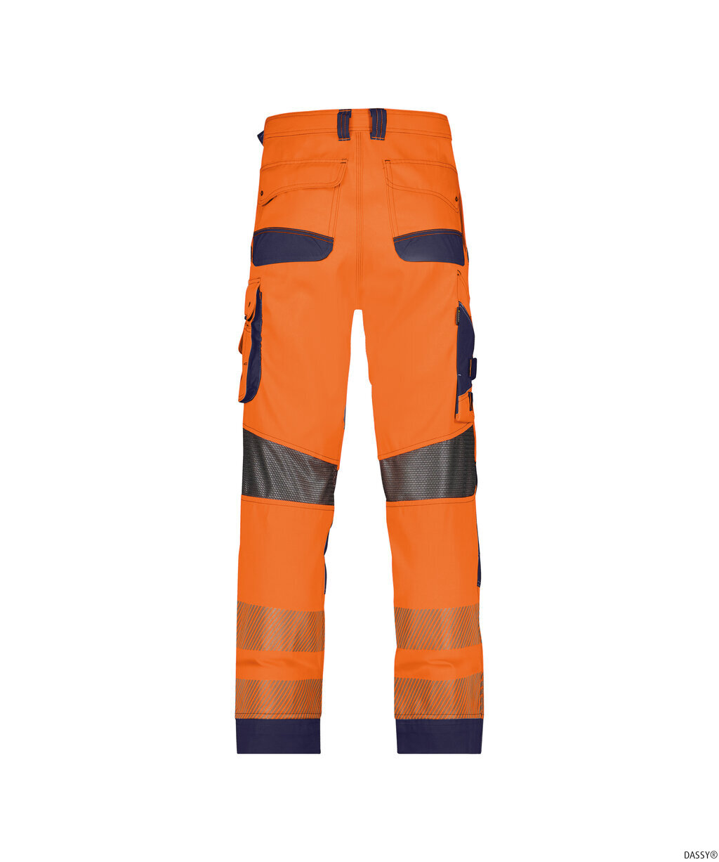 DASSY-Warnschutz, Warn-Bundhose ODESSA , orange/dunkelblau