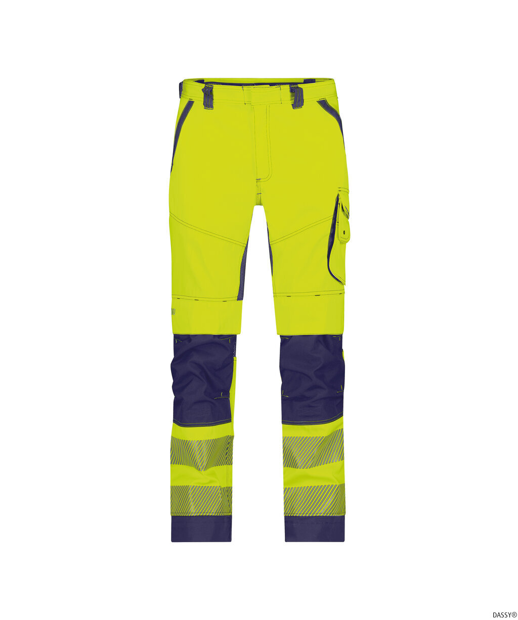 DASSY-Warnschutz, Warn-Bundhose ODESSA , gelb/dunkelblau
