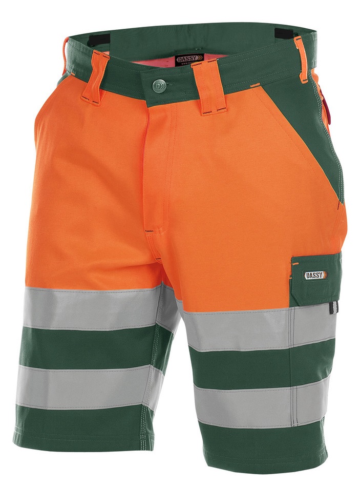DASSY-Warnschutz, Warn-Shorts VENNA , orange/grün
