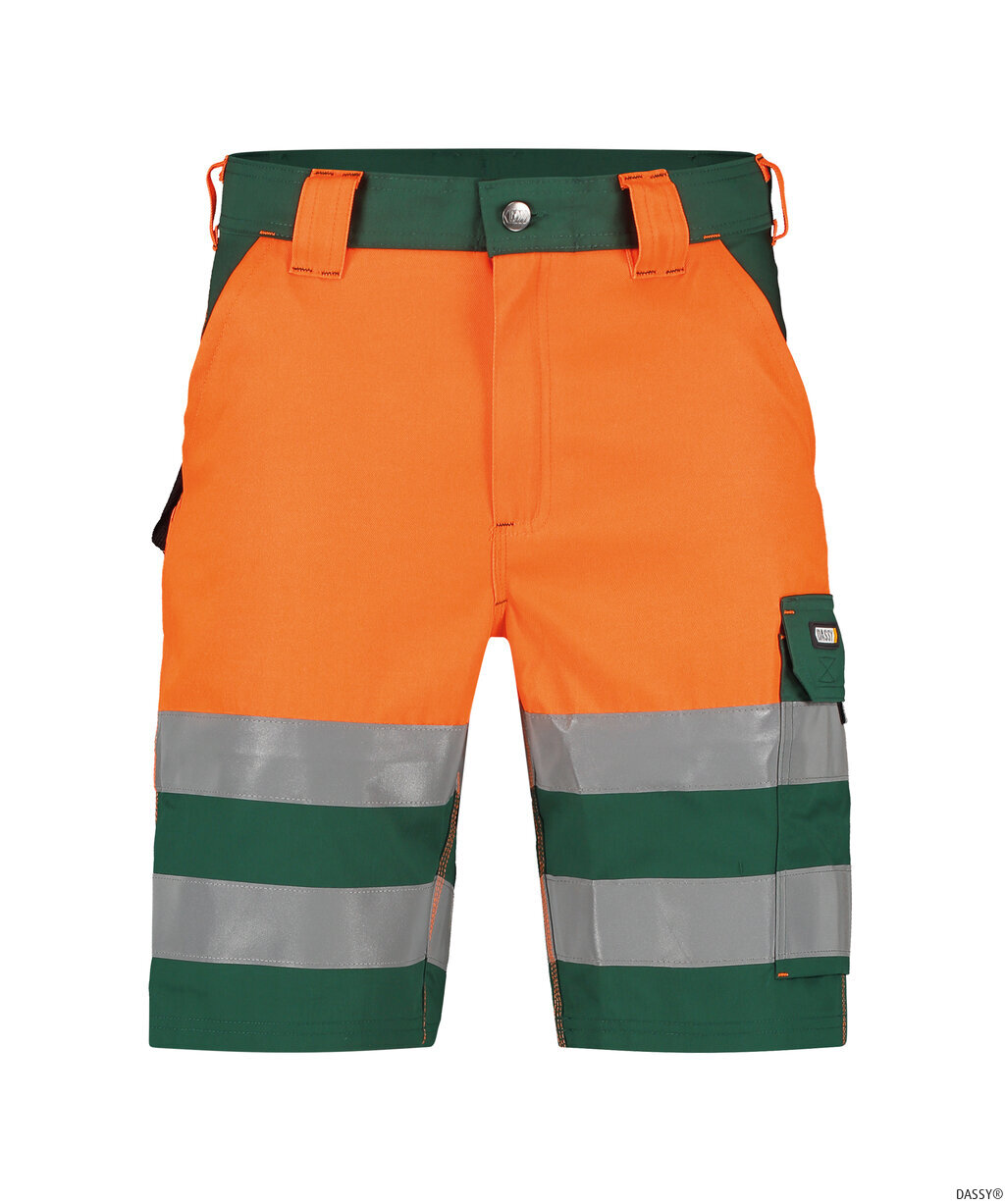 DASSY-Warnschutz, Warn-Shorts VENNA , orange/grün