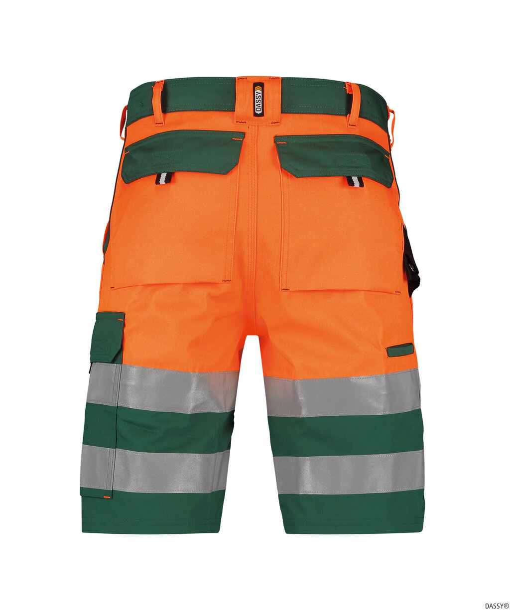 DASSY-Warnschutz, Warn-Shorts VENNA , orange/grün