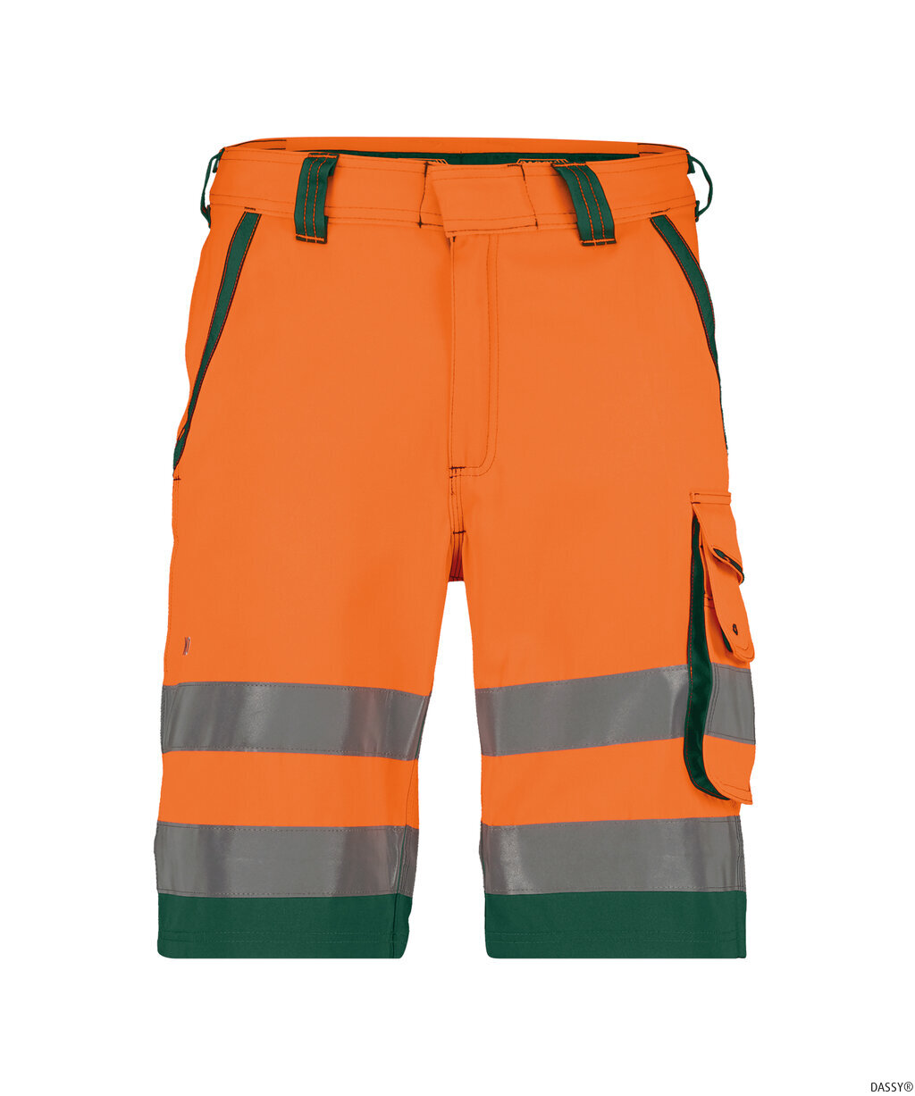 DASSY-Warnschutz, Warn-Shorts LUCCA orange/grün
