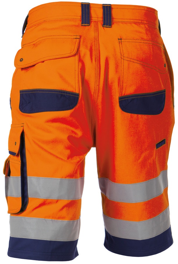 DASSY-Warnschutz, Warn-Shorts LUCCA orange/dunkelblau