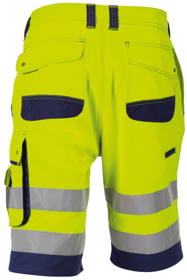 DASSY-Warnschutz, Warn-Shorts LUCCA gelb/dunkelblau