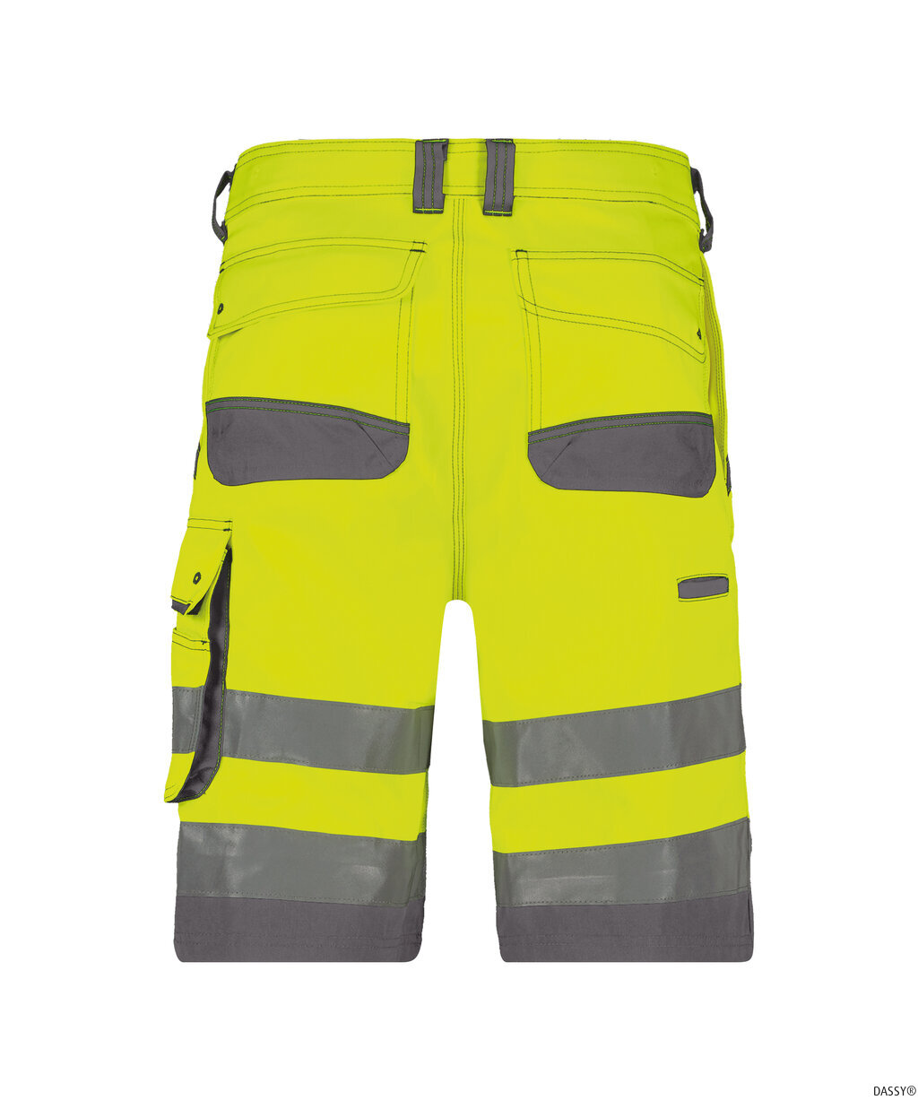 DASSY-Warnschutz, Warn-Shorts LUCCA gelb/grau