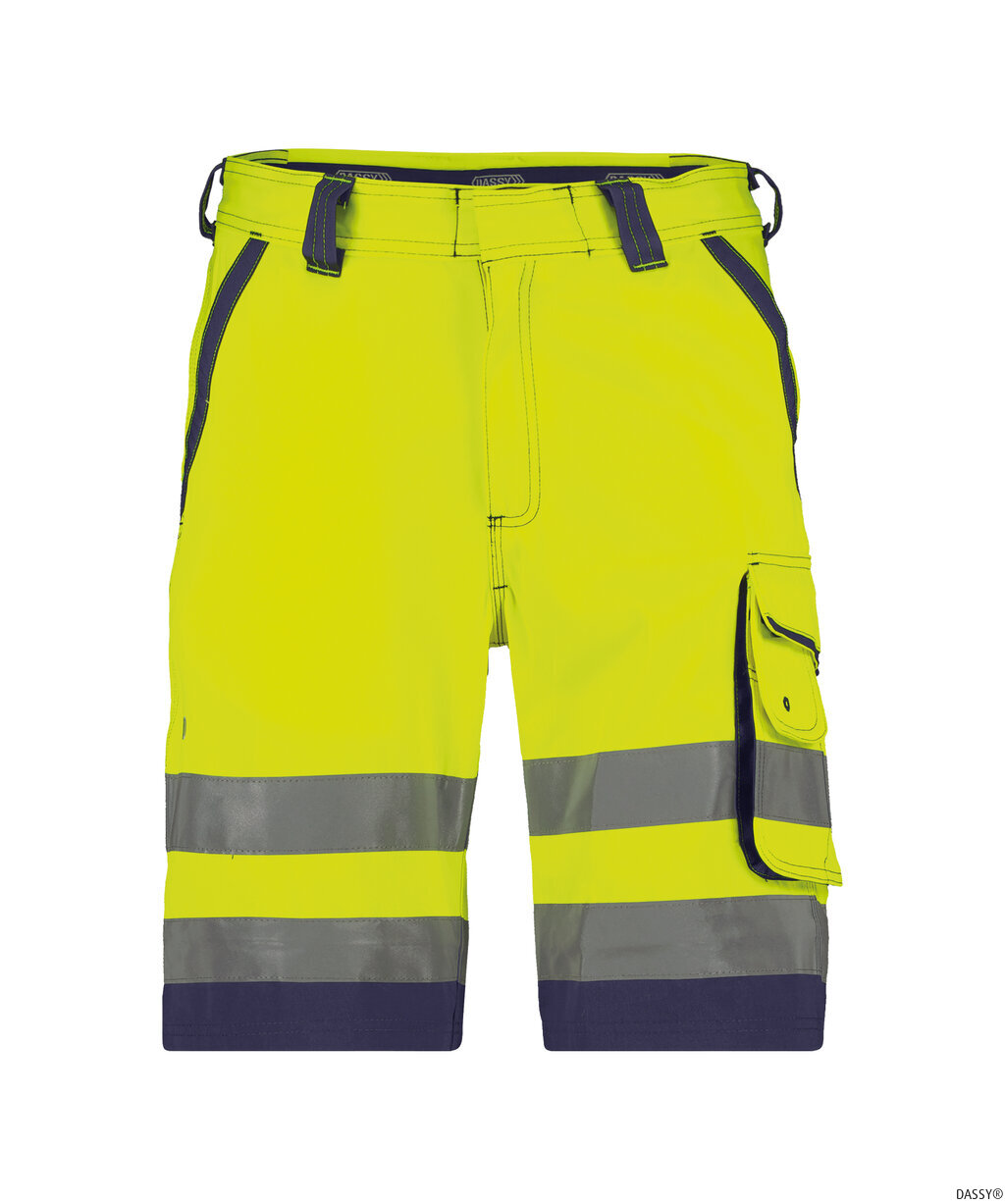 DASSY-Warnschutz, Warn-Shorts LUCCA gelb/dunkelblau