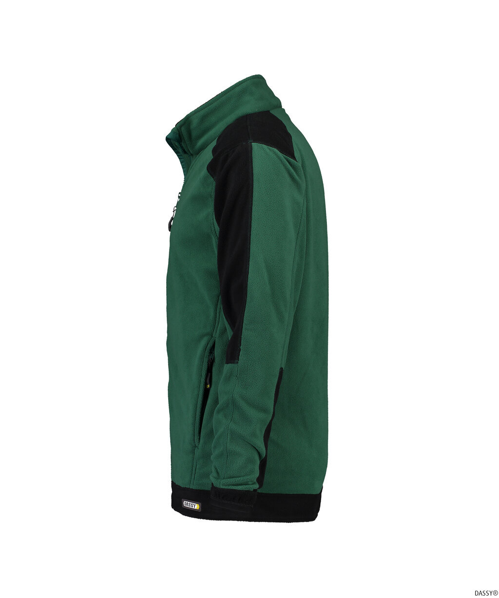 DASSY-Kälteschutz, Fleecejacke KAZAN, grün/schwarz