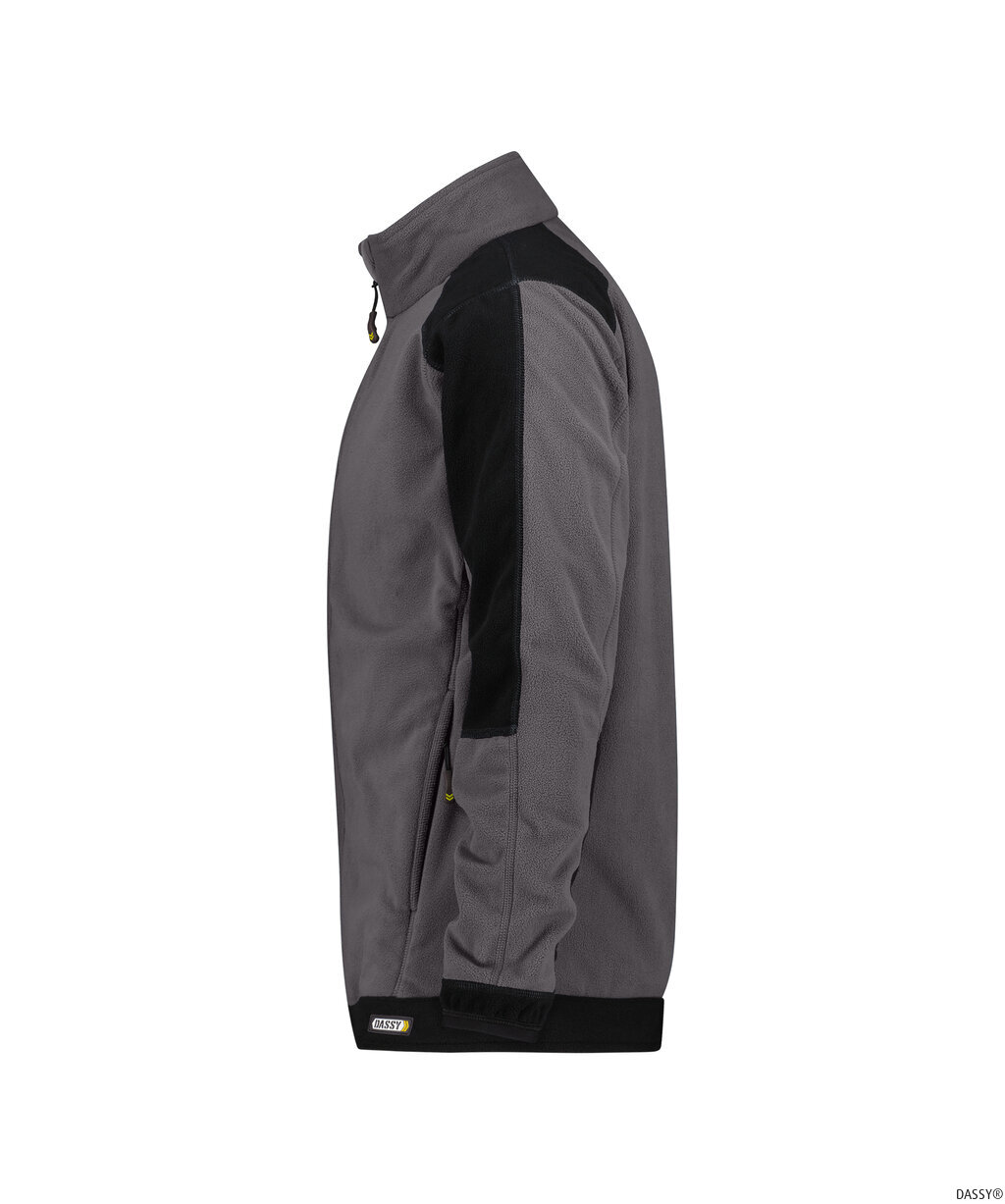 DASSY-Kälteschutz, Fleecejacke KAZAN, grau/schwarz