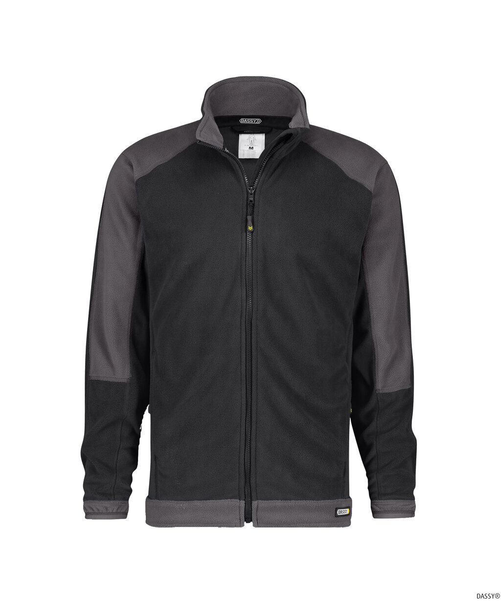 DASSY-Kälteschutz, Fleecejacke KAZAN, schwarz/grau
