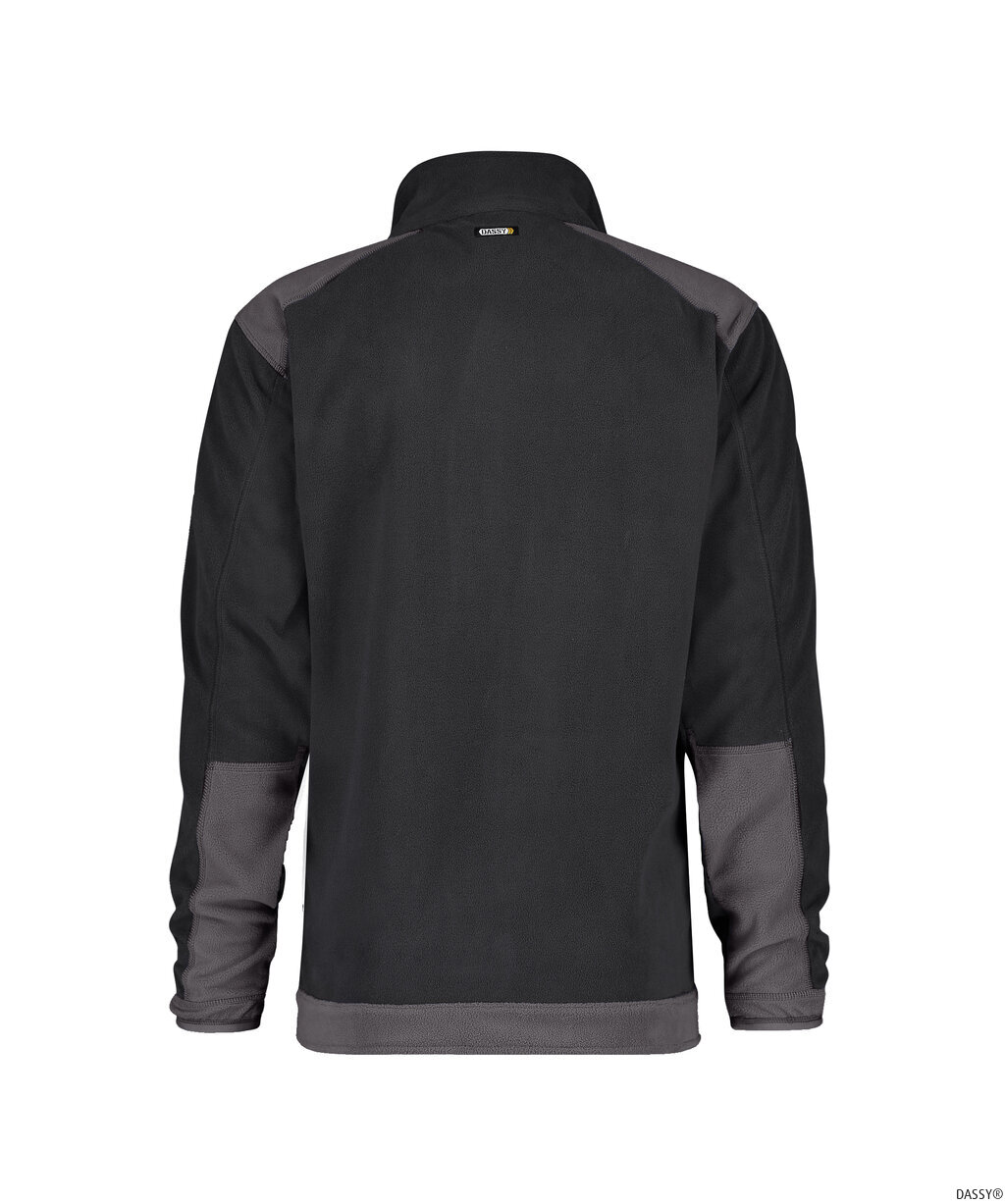 DASSY-Kälteschutz, Fleecejacke KAZAN, schwarz/grau