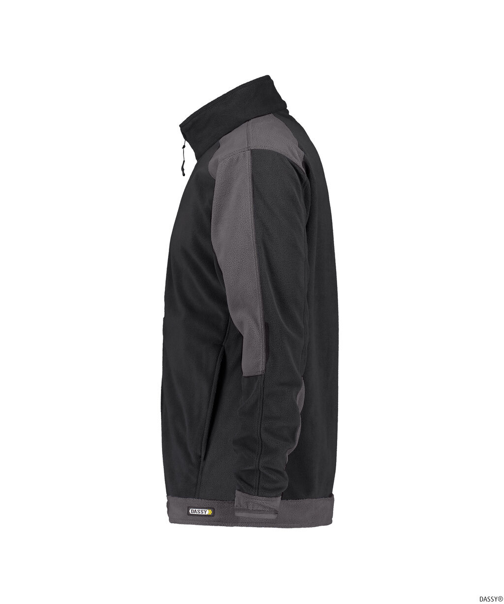 DASSY-Kälteschutz, Fleecejacke KAZAN, schwarz/grau