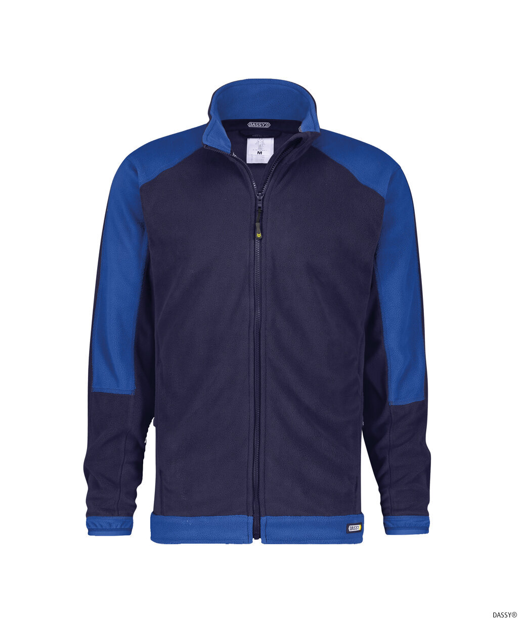 DASSY-Kälteschutz, Fleecejacke KAZAN, dunkelblau/kornblau