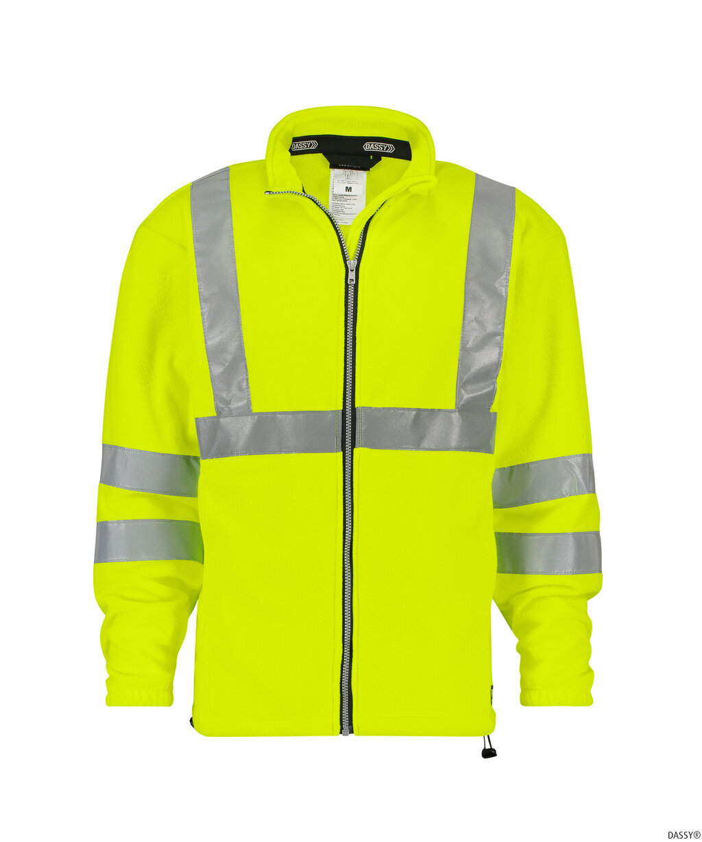 DASSY-Warnschutz, Warn-Fleecejacke KALUGA , gelb