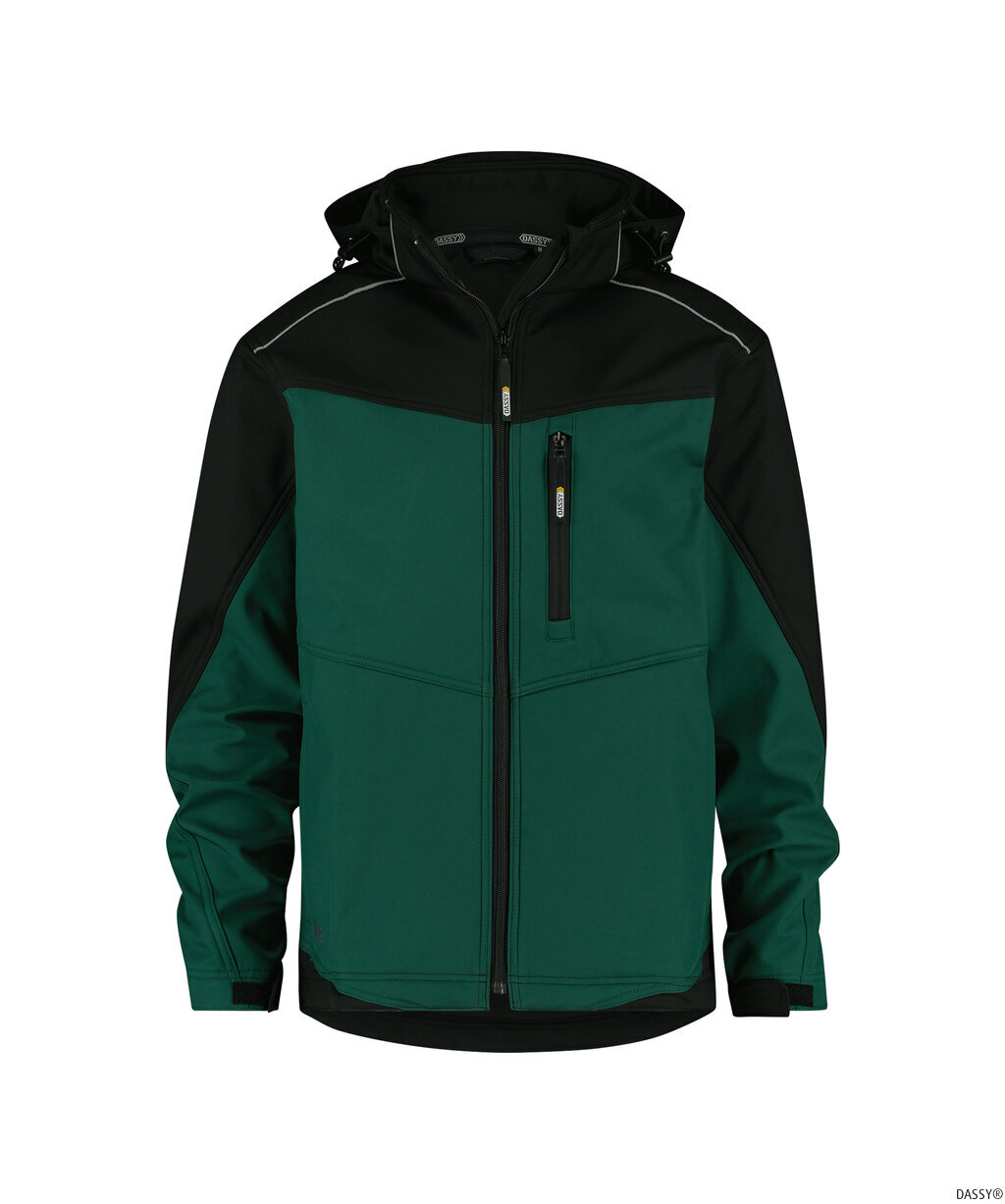 DASSY-Kälteschutz, Softshell-Jacke JAKARTA , grün/schwarz