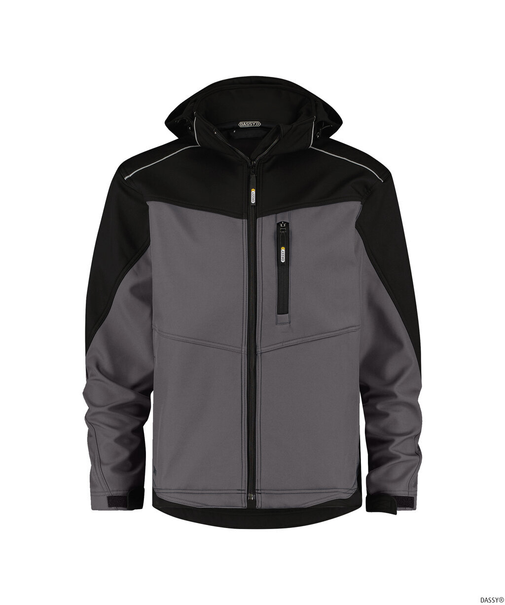 DASSY-Kälteschutz, Softshell-Jacke JAKARTA , grau/schwarz