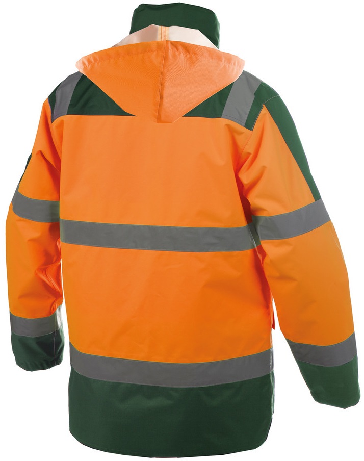 DASSY-Warnschutz, Regen-Warn-Parka ATLANTIS , orange/grün
