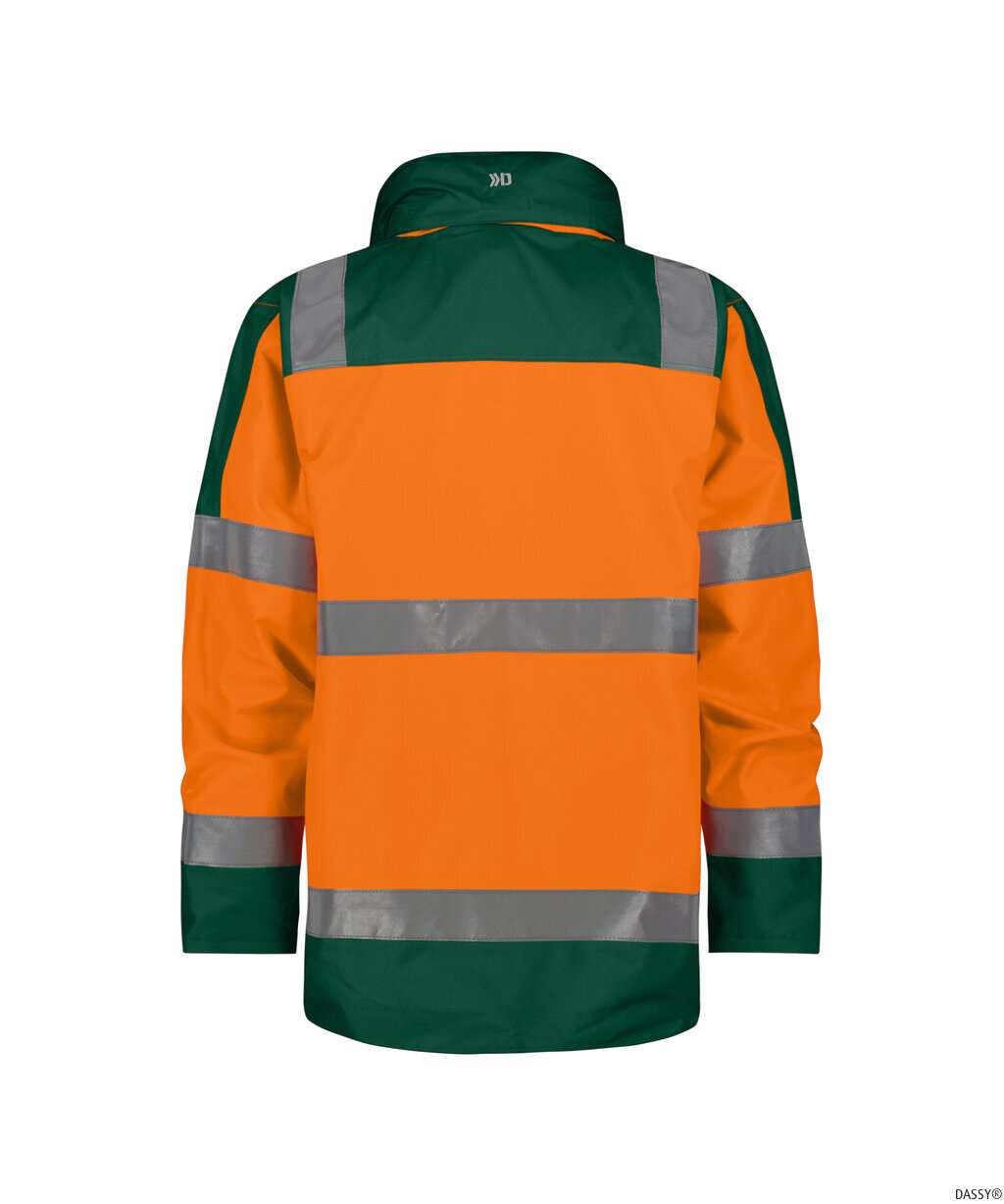 DASSY-Warnschutz, Regen-Warn-Parka ATLANTIS , orange/grün