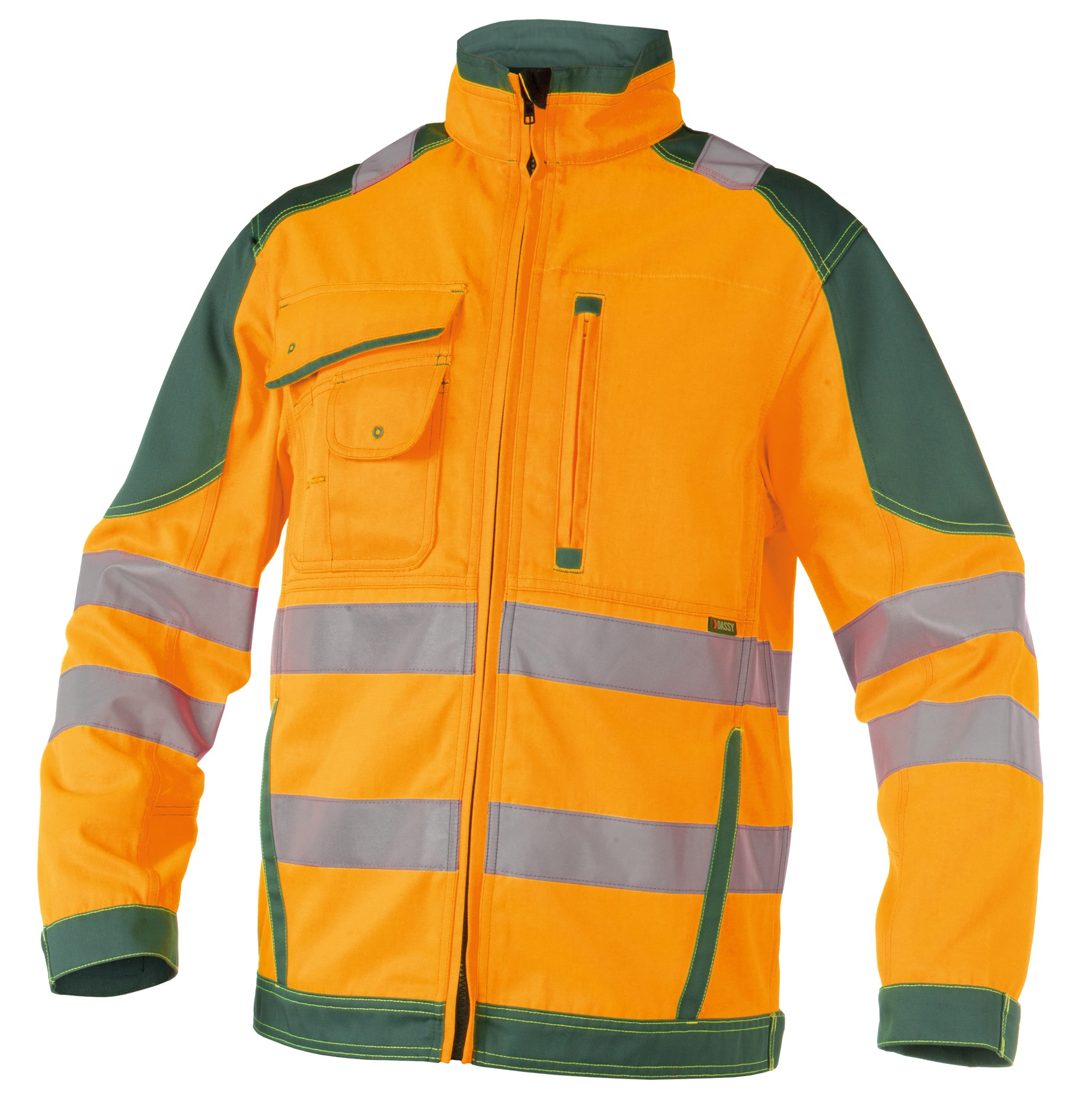 DASSY-Warnschutz, Warn-Arbeitsjacke ORLANDO, orange/grün
