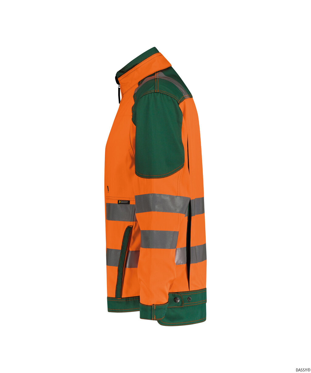 DASSY-Warnschutz, Warn-Arbeitsjacke ORLANDO, orange/grün