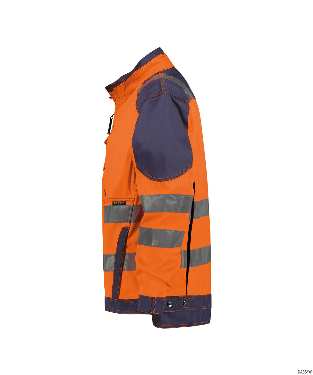 DASSY-Warnschutz, Warn-Arbeitsjacke ORLANDO, orange/blau