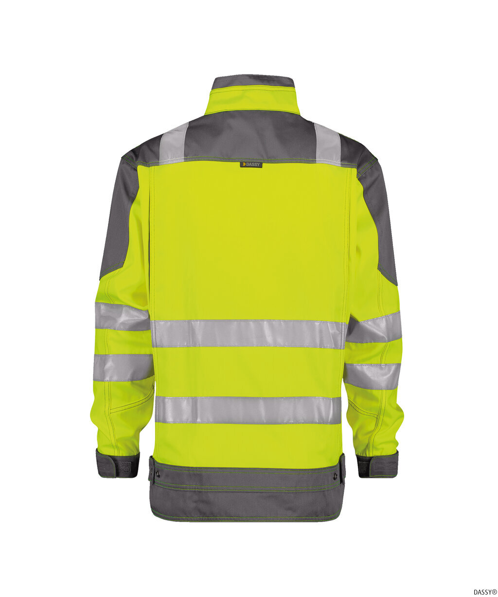 DASSY-Warnschutz, Warn-Arbeitsjacke ORLANDO, gelb/grau