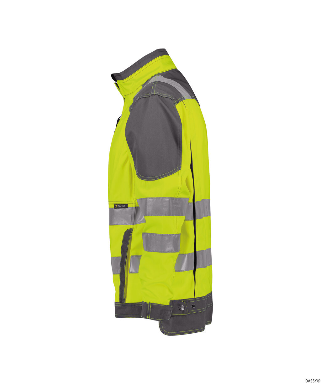 DASSY-Warnschutz, Warn-Arbeitsjacke ORLANDO, gelb/grau