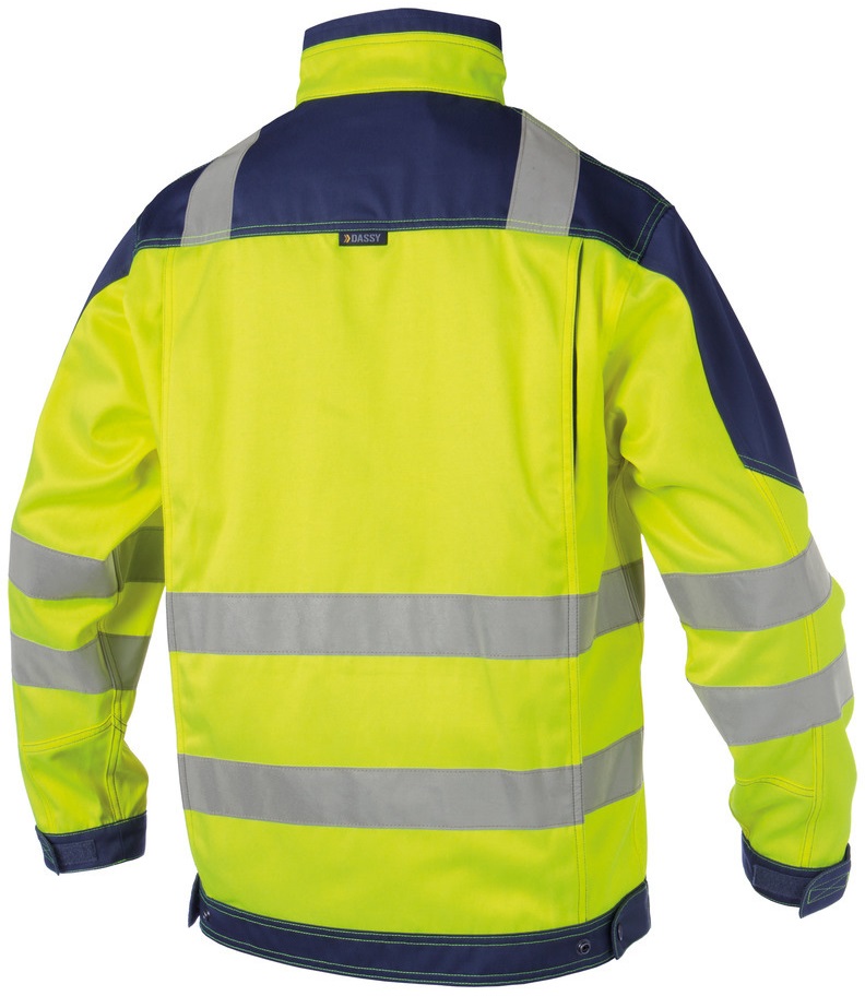 DASSY-Warnschutz, Warn-Arbeitsjacke ORLANDO, gelb/blau