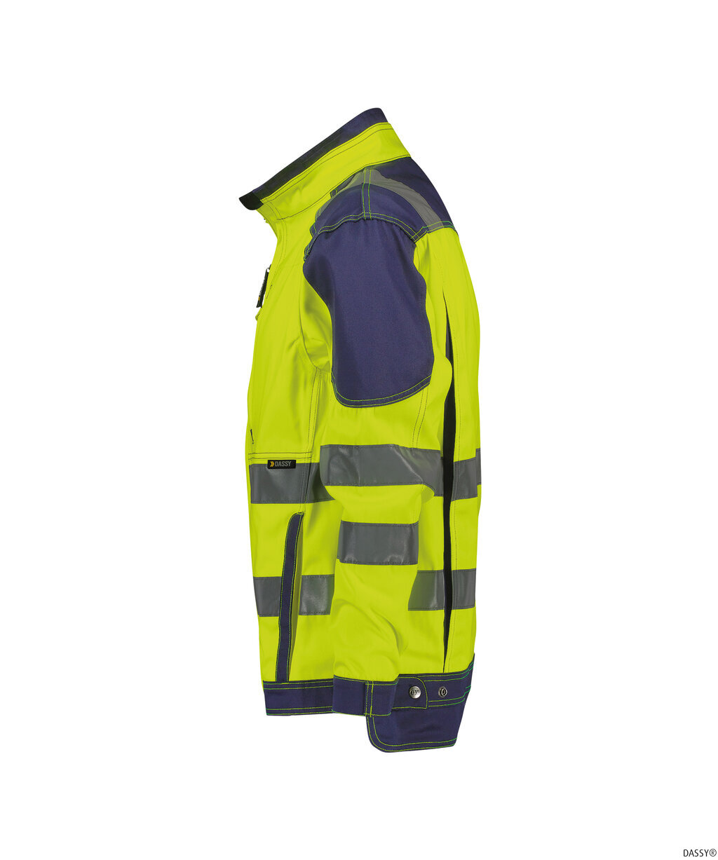 DASSY-Warnschutz, Warn-Arbeitsjacke ORLANDO, gelb/blau