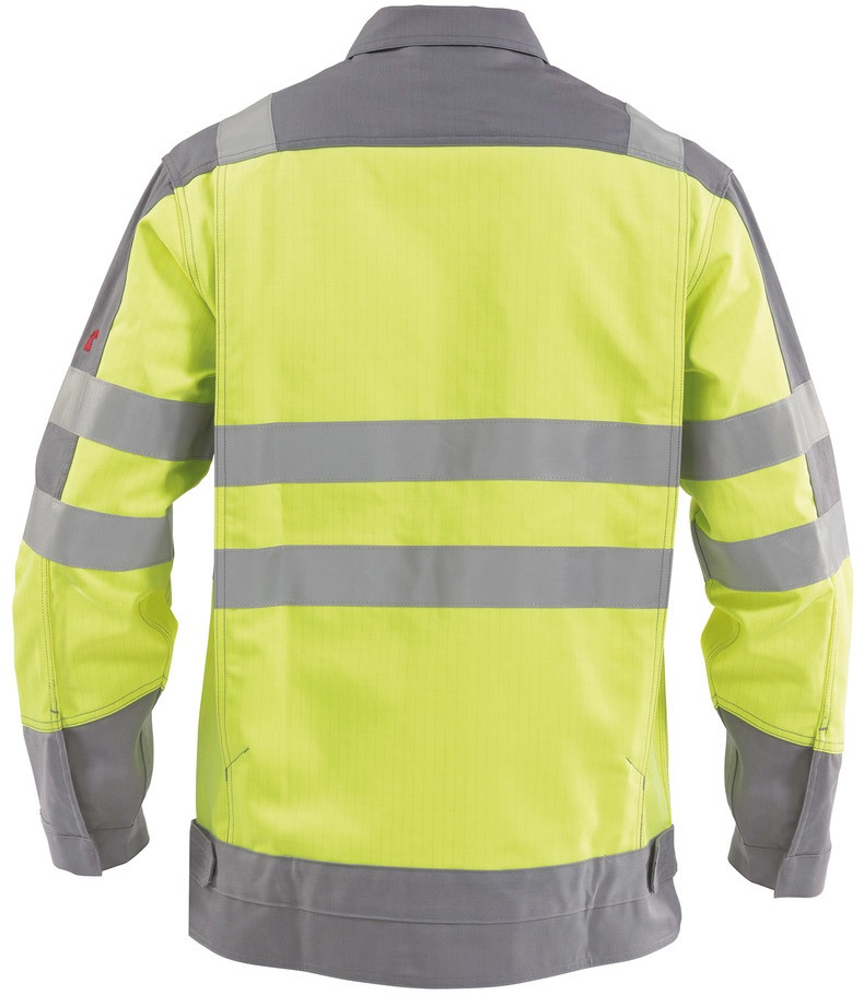 DASSY-Warnschutz, Warn-Arbeitsjacke FRANKLIN  gelb/grau