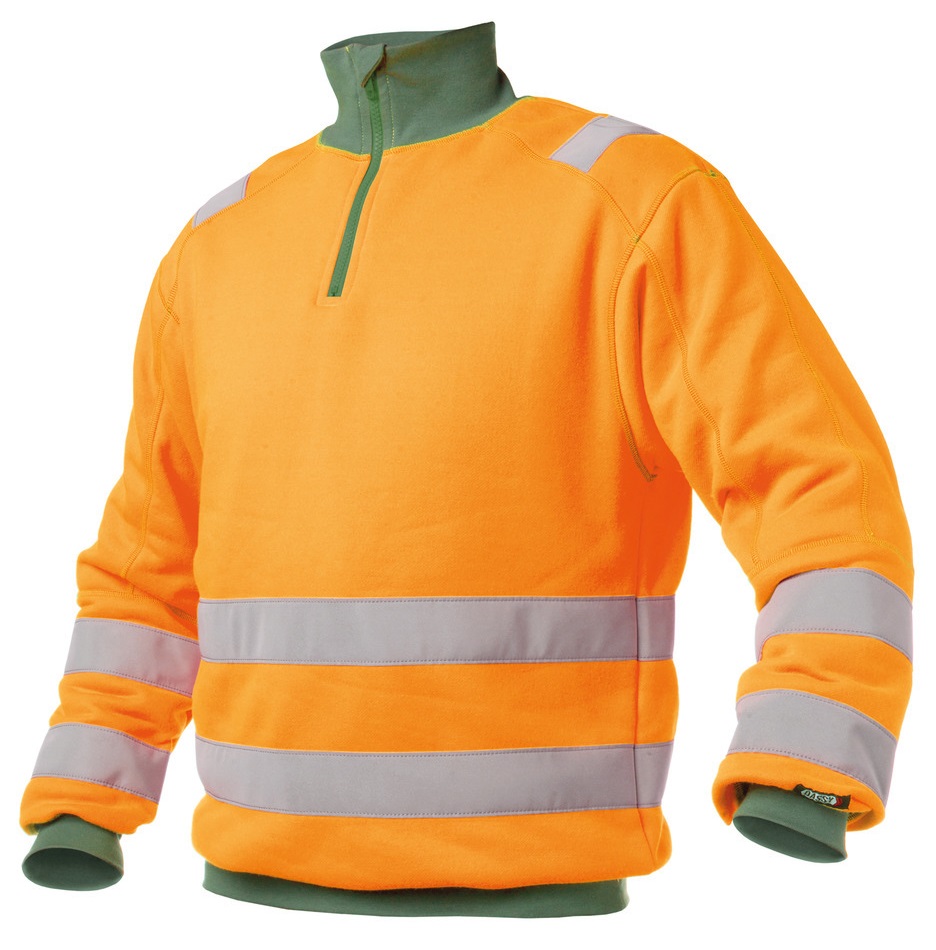 DASSY-Warnschutz, Warn-Sweater DENVER , orange/grün
