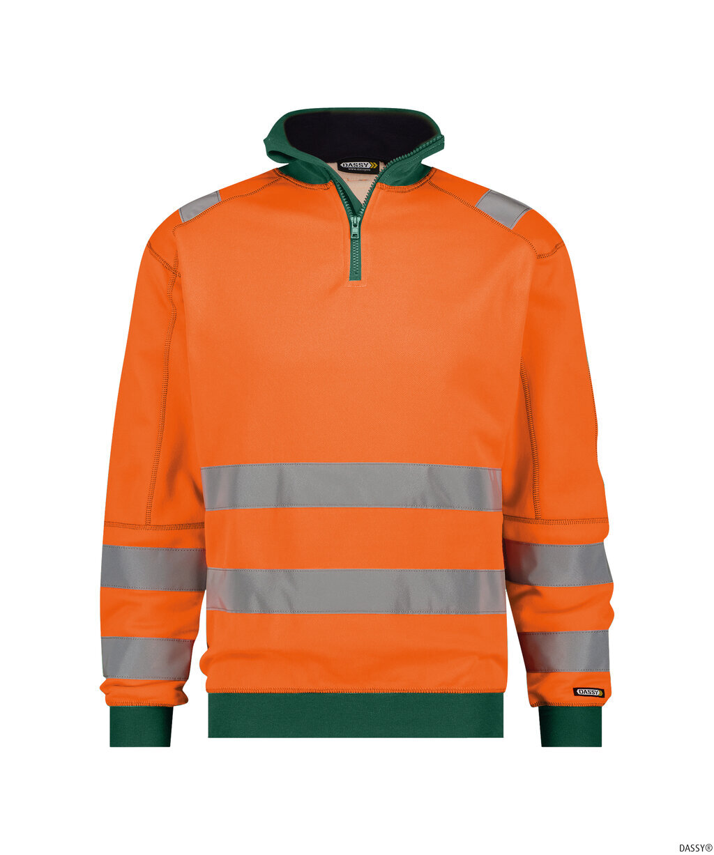 DASSY-Warnschutz, Warn-Sweater DENVER , orange/grün