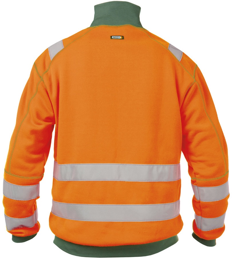 DASSY-Warnschutz, Warn-Sweater DENVER , orange/grün
