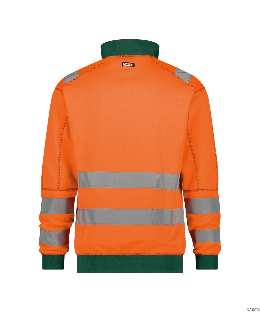 DASSY-Warnschutz, Warn-Sweater DENVER , orange/grün