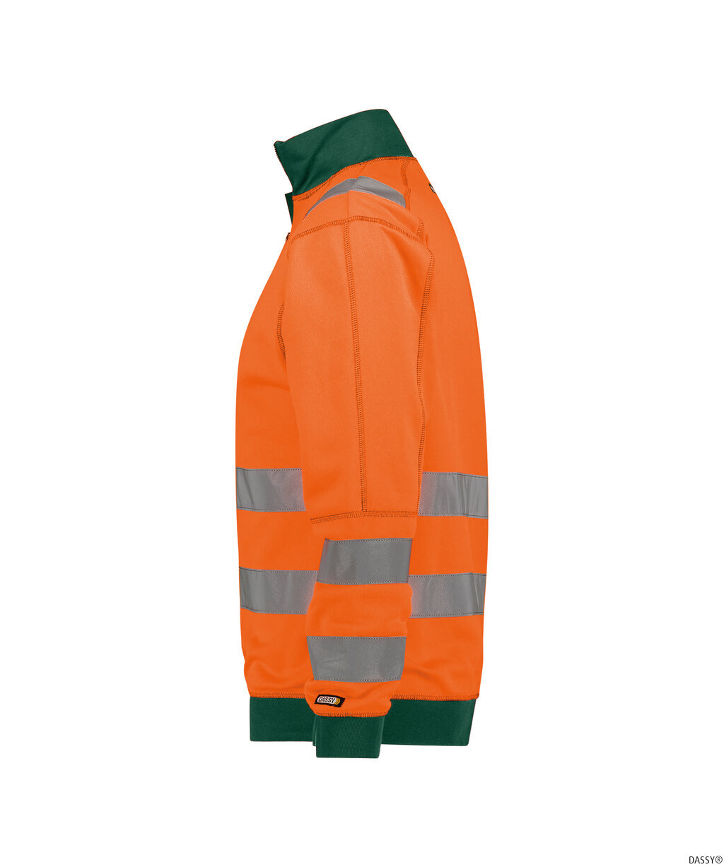 DASSY-Warnschutz, Warn-Sweater DENVER , orange/grün