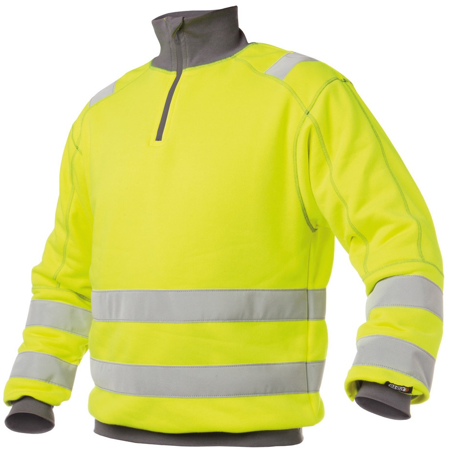 DASSY-Warnschutz, Warn-Sweater DENVER , gelb/grau