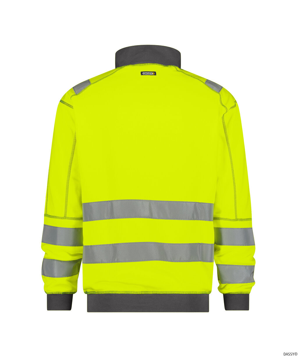 DASSY-Warnschutz, Warn-Sweater DENVER , gelb/dunkelblau
