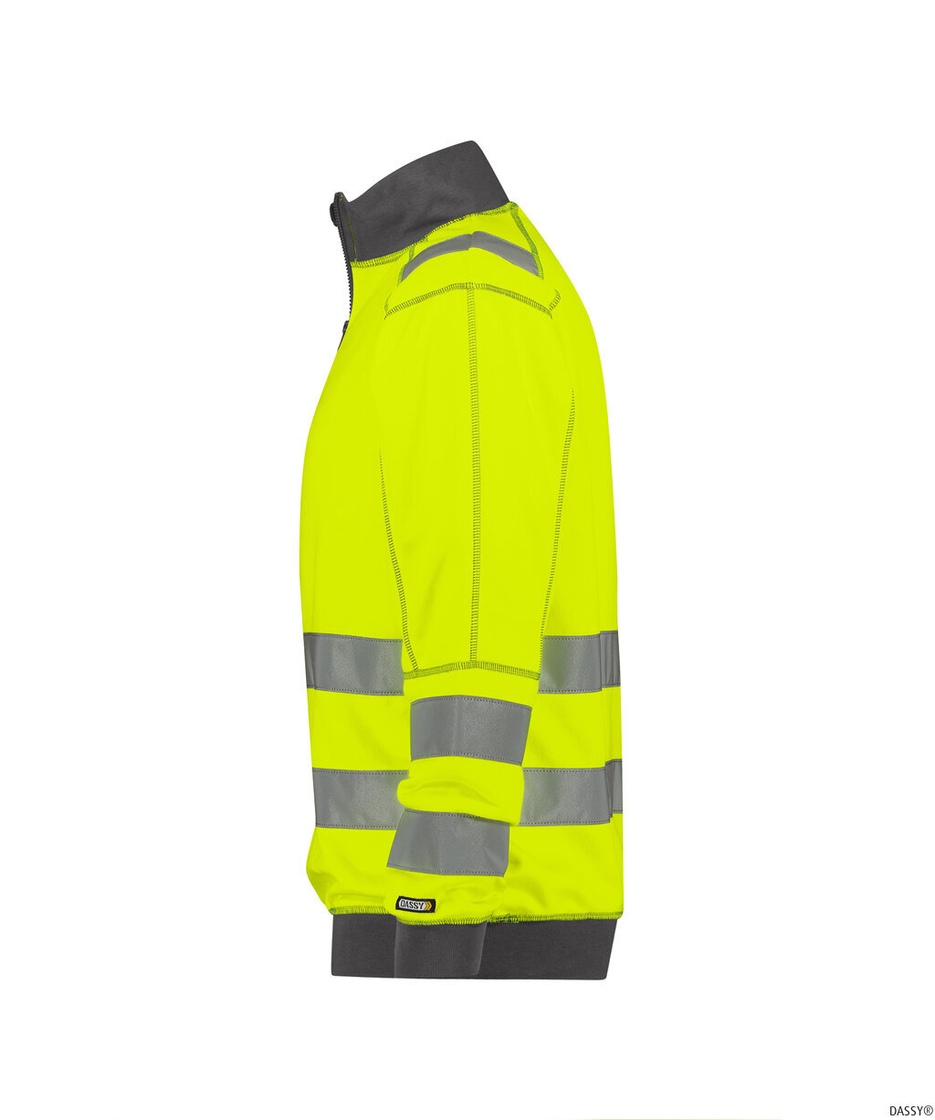 DASSY-Warnschutz, Warn-Sweater DENVER , gelb/dunkelblau