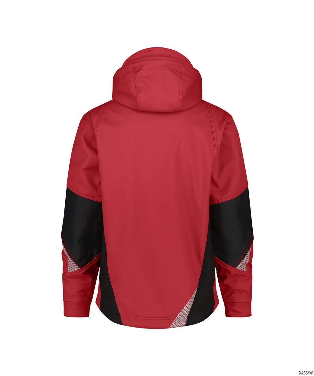 DASSY-Kälteschutz, Softshell-Jacke GRAVITY,   rot/grau