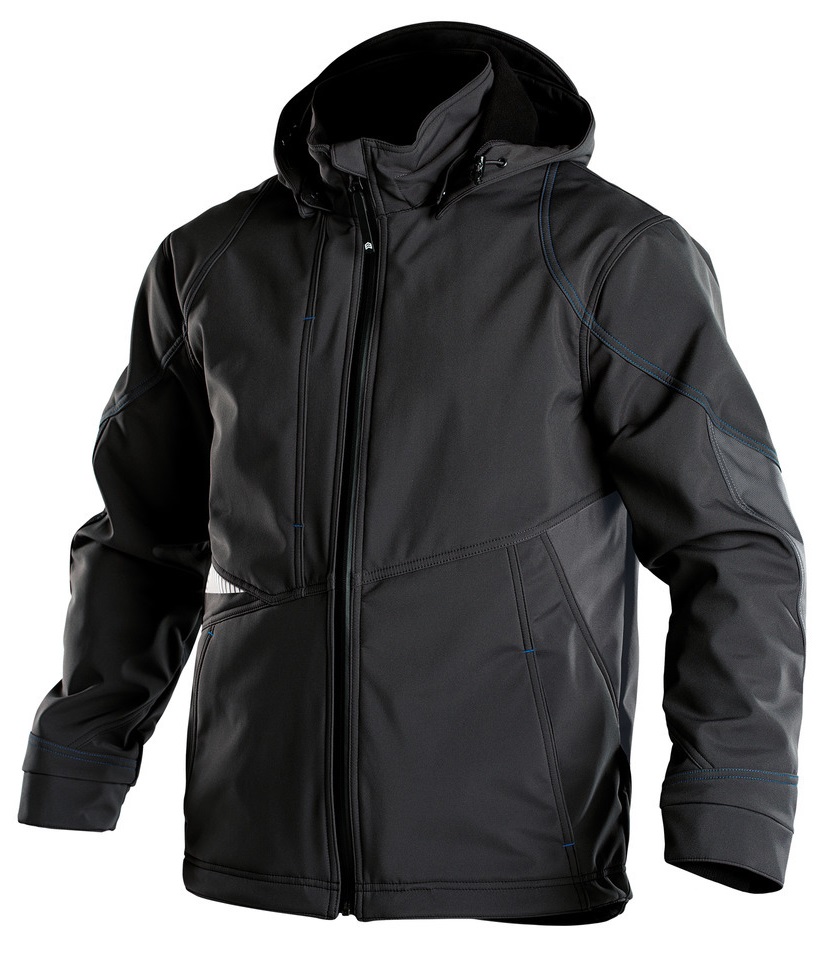 DASSY-Kälteschutz, Softshell-Jacke GRAVITY,   schwarz/grau