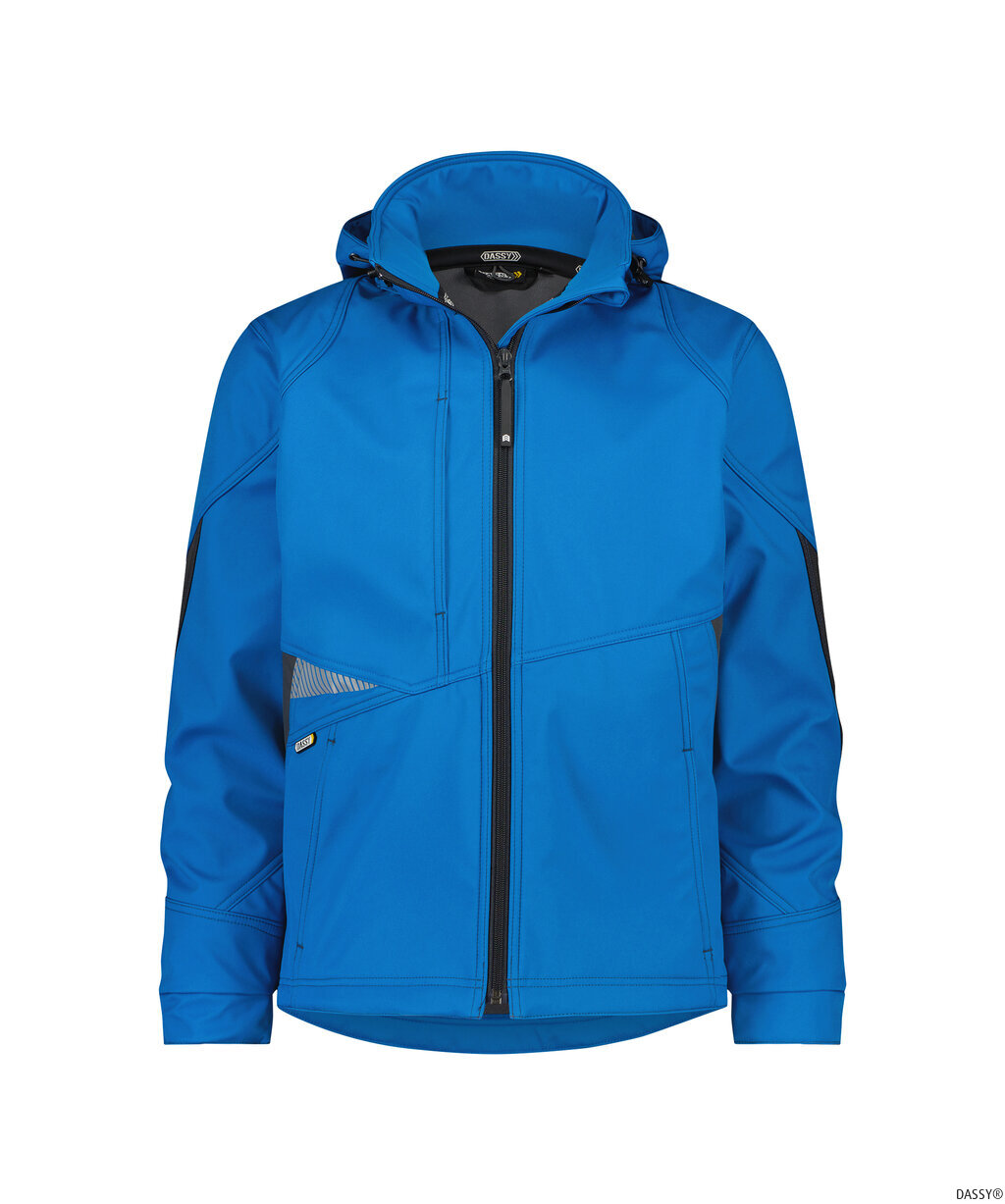 DASSY-Kälteschutz, Softshell-Jacke GRAVITY,   kornblau/grau
