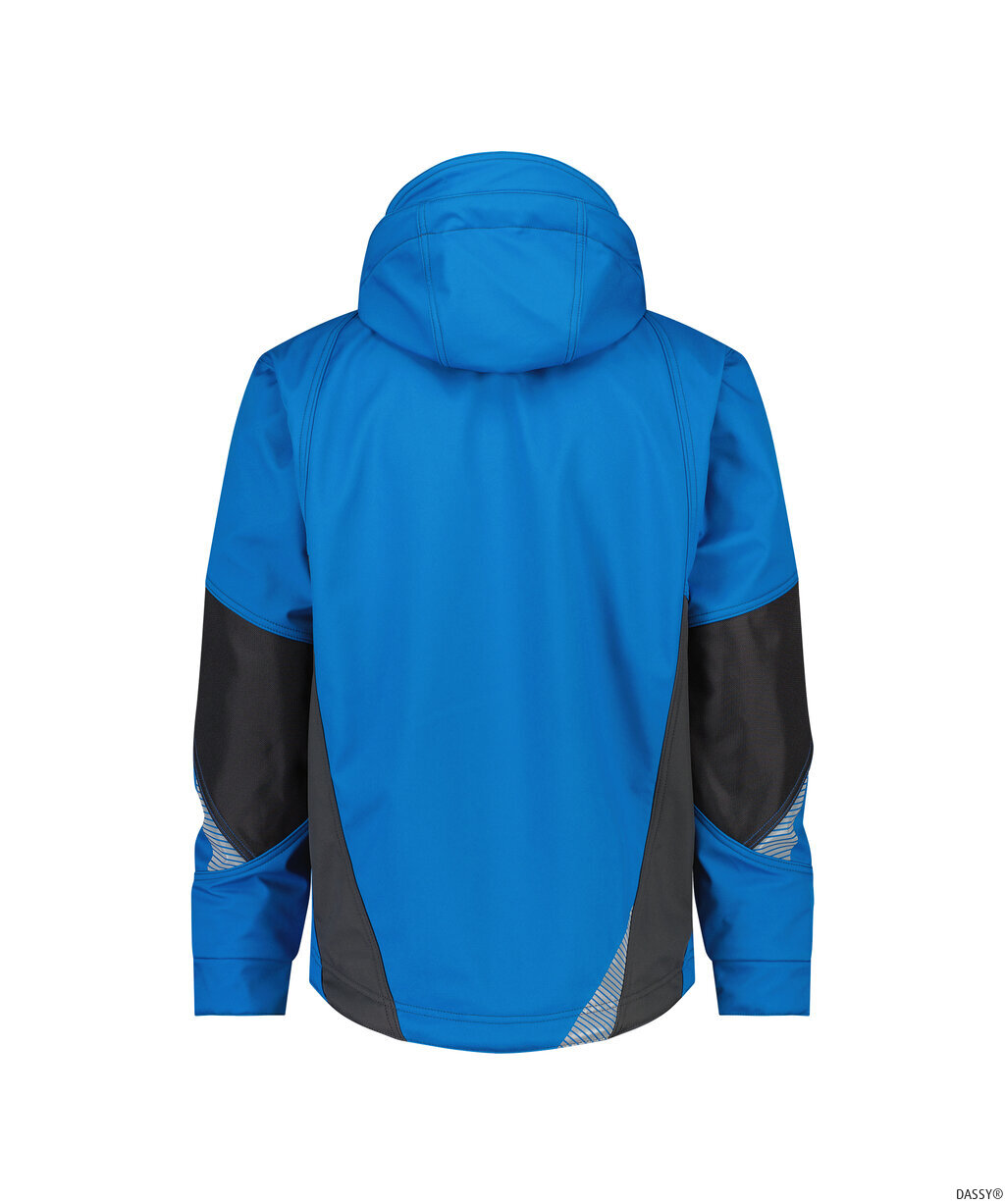 DASSY-Kälteschutz, Softshell-Jacke GRAVITY,   kornblau/grau