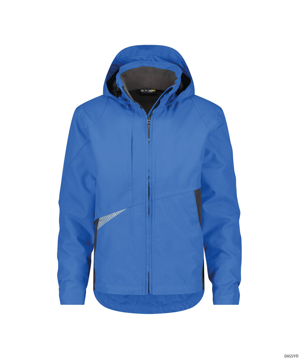 DASSY-Nässeschutz, Regenschutz, Regenjacke HYPER,  kornblau/grau