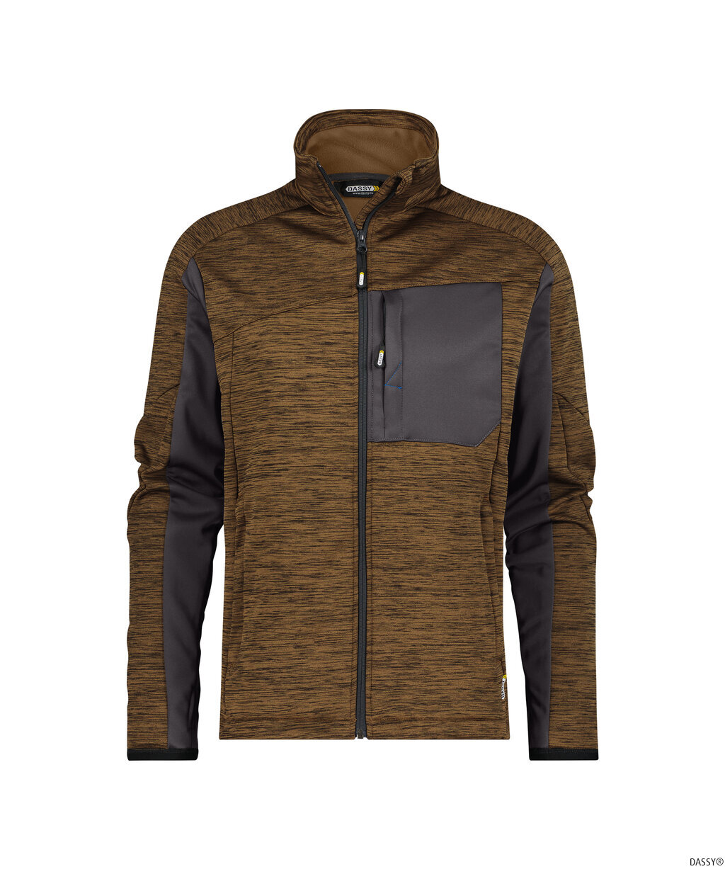 DASSY-Kälteschutz, Fleecejacke Convex, braun/grau